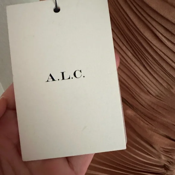 A.L.C. Delfina Matte Pleated Dress $695 Womens size 6 - Picture 3 of 10